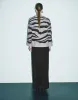 Zebra Printed Crew Neck Sweater sold by Urban Revivo