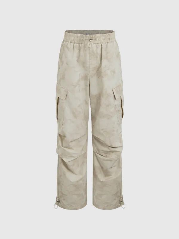 Wide-Leg Cargo Pants sold by Urban Revivo