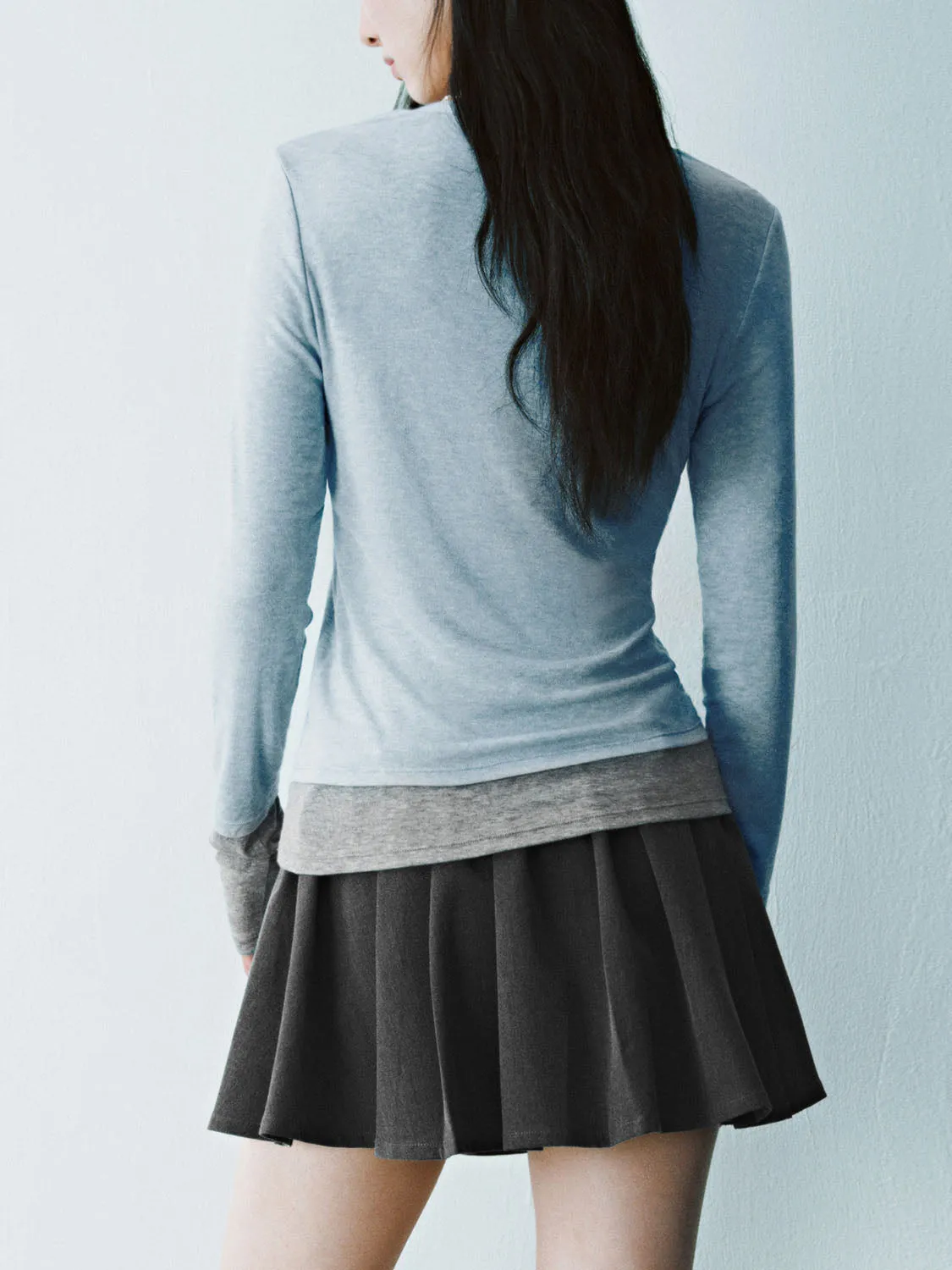 Skinny Long Sleeve T-Shirts sold by Urban Revivo product image thumbnail 2