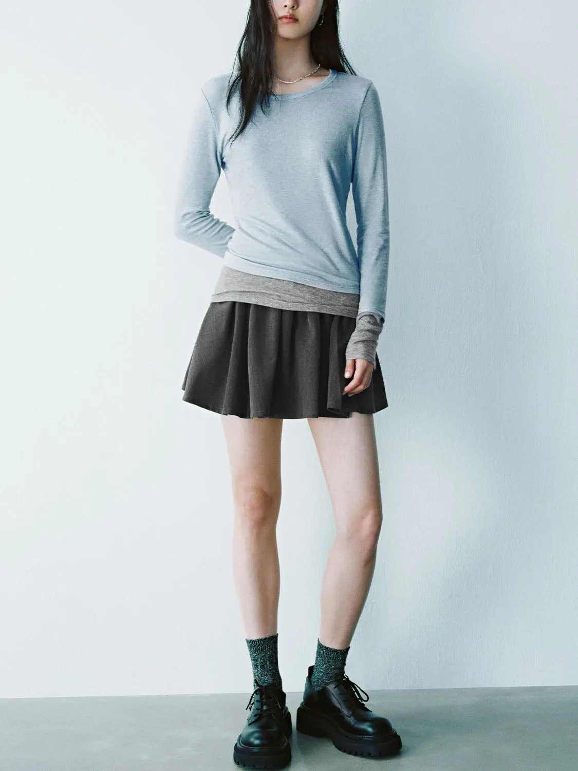 Skinny Long Sleeve T-Shirts sold by Urban Revivo product image thumbnail 5