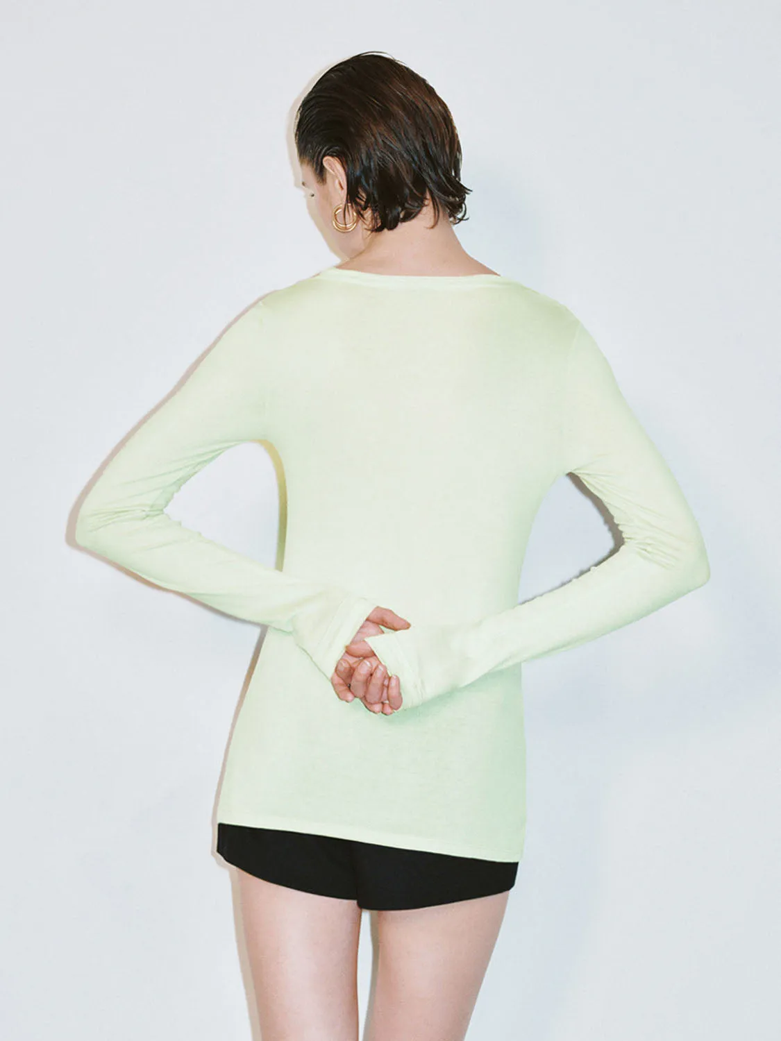 Skinny Long Sleeve T-Shirts sold by Urban Revivo product image thumbnail 2