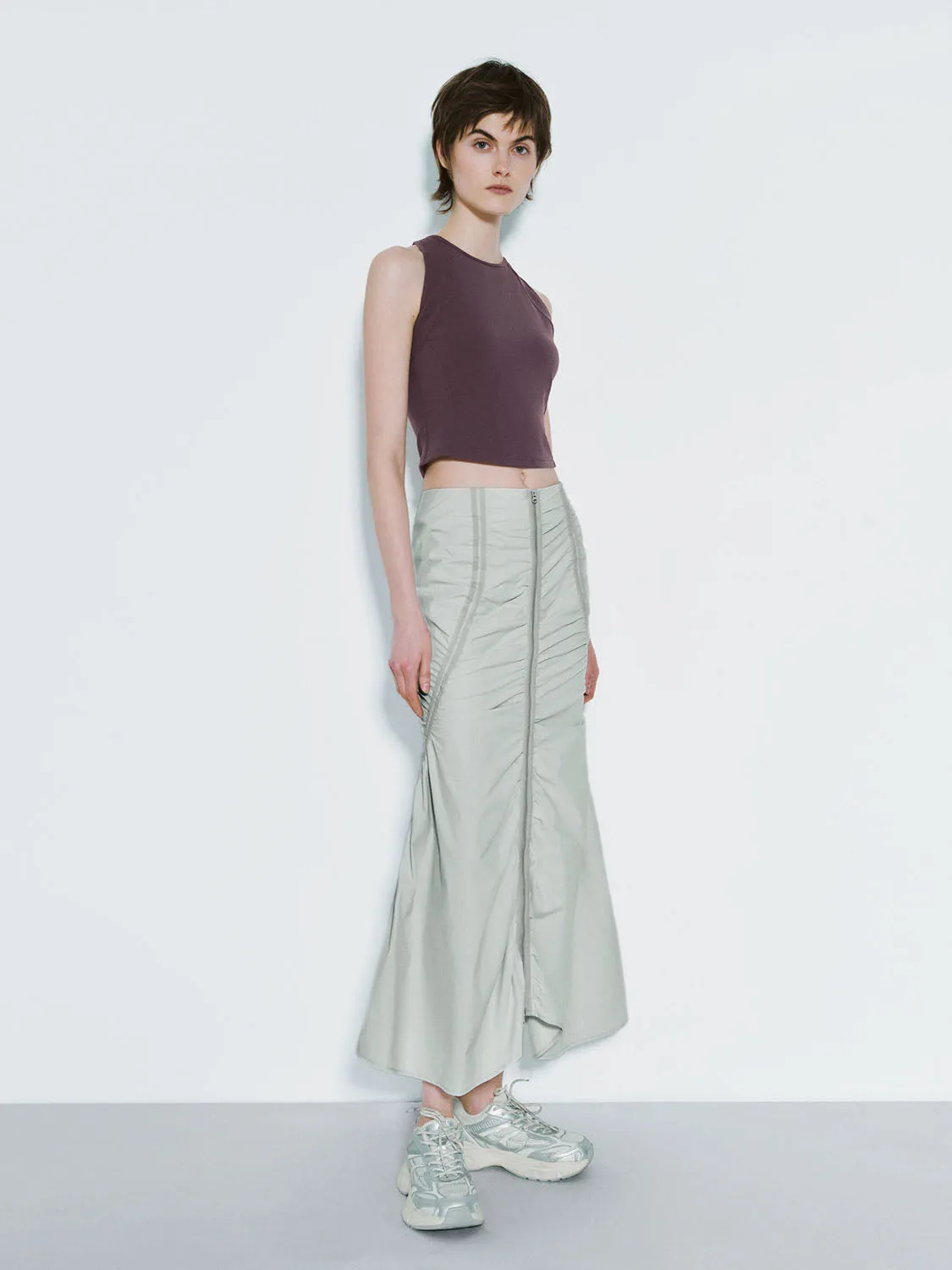 Shirred Fishtail Skirts sold by Urban Revivo product image thumbnail 5