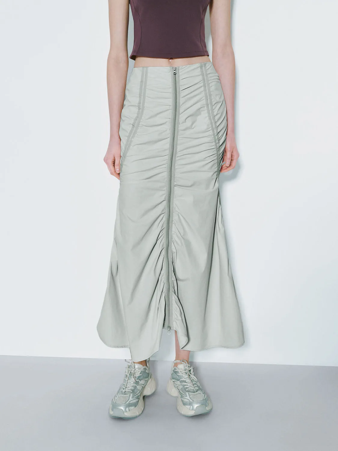 Shirred Fishtail Skirts sold by Urban Revivo product image thumbnail 2