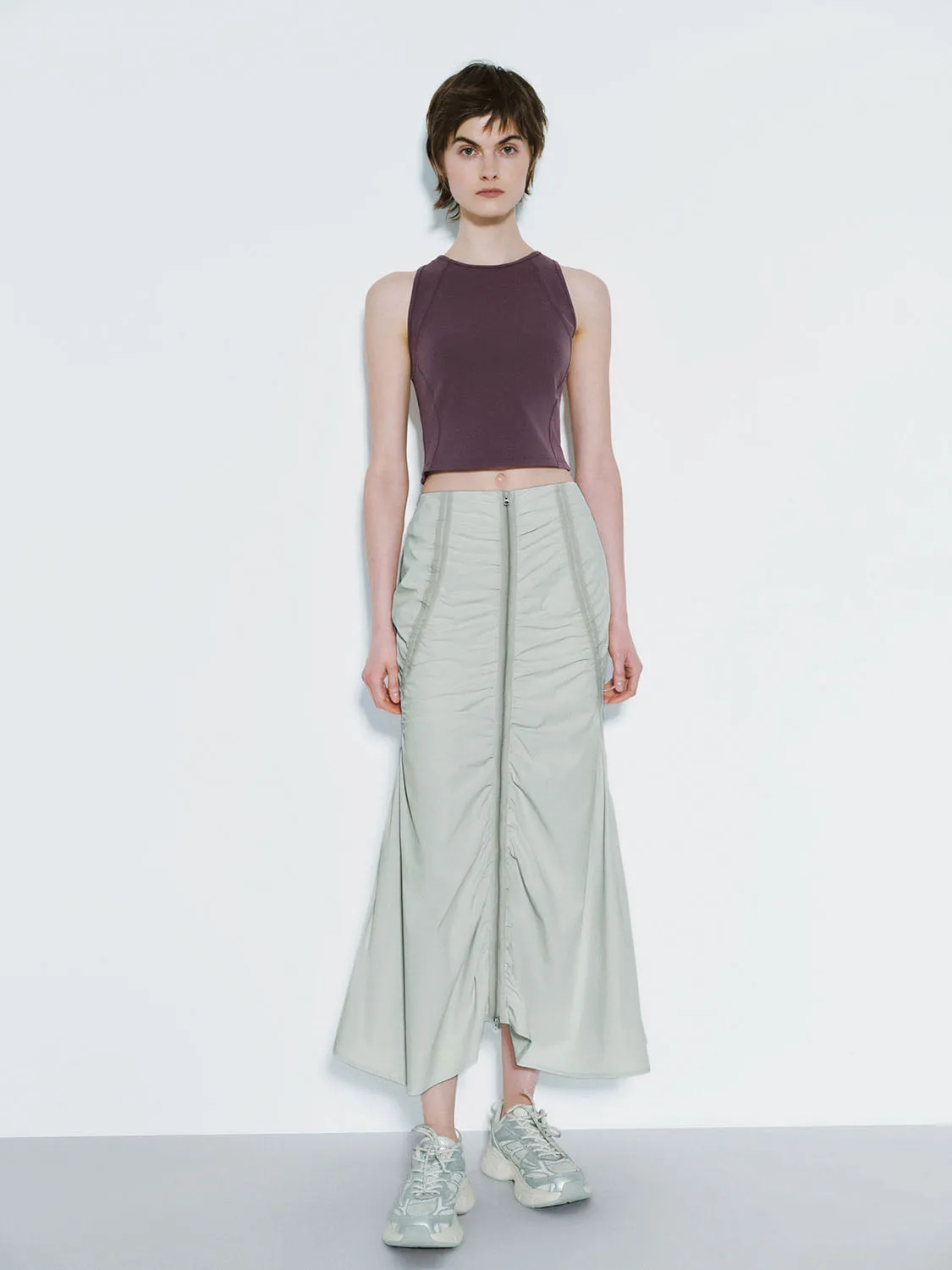 Shirred Fishtail Skirts sold by Urban Revivo product image thumbnail 4