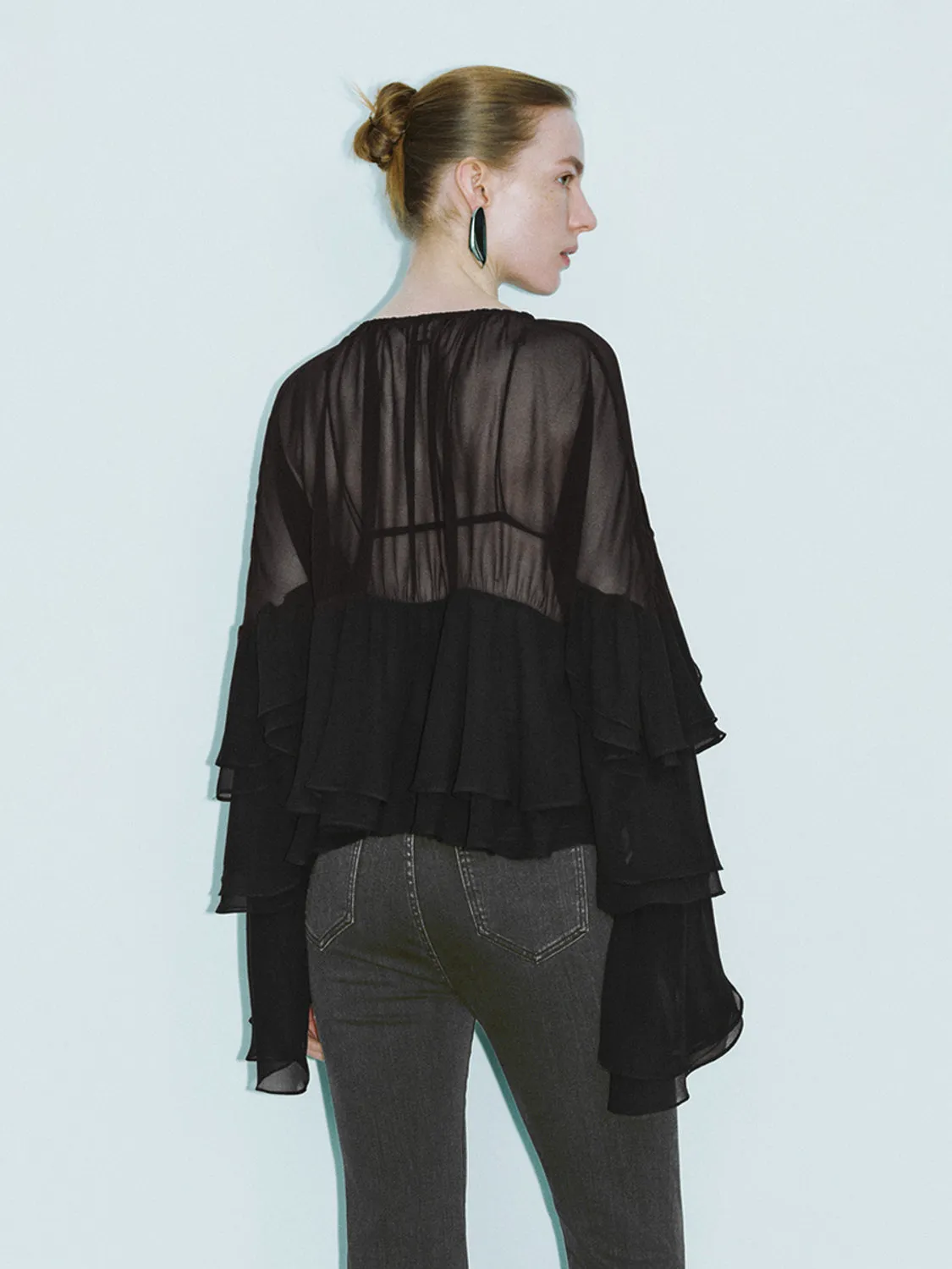 Ruffle Hem Overhead Shirt sold by Urban Revivo product image thumbnail 2