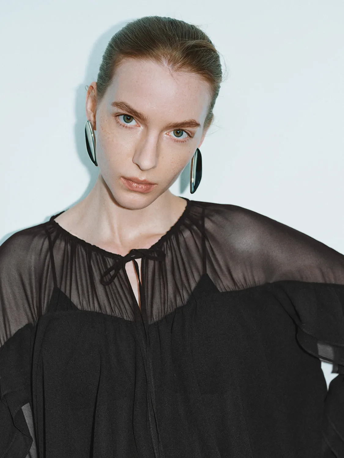 Ruffle Hem Overhead Shirt sold by Urban Revivo product image thumbnail 3