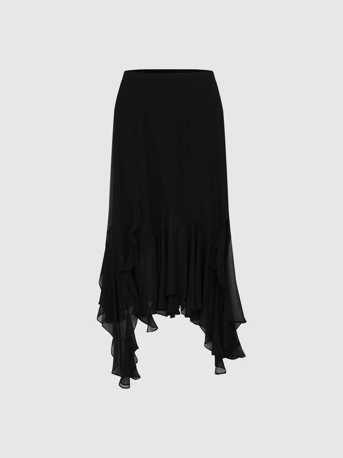 Ruffle Hem A-Line Skirts sold by Urban Revivo