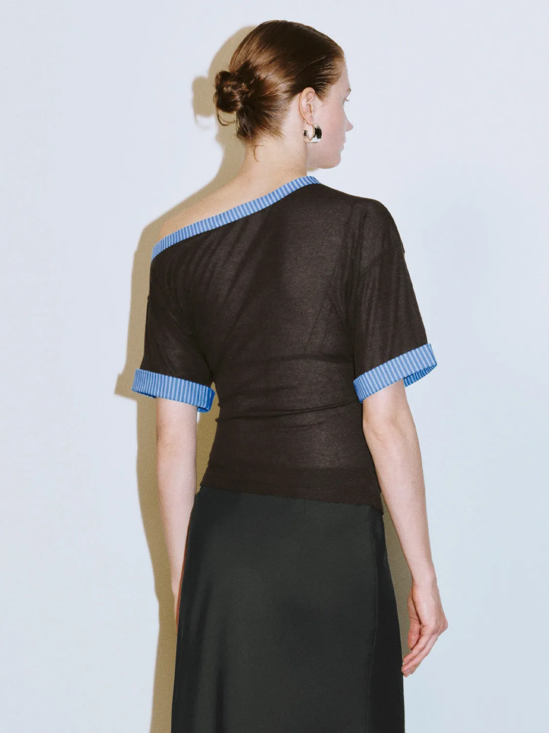 One Shoulder Regular T-Shirts sold by Urban Revivo product image thumbnail 3