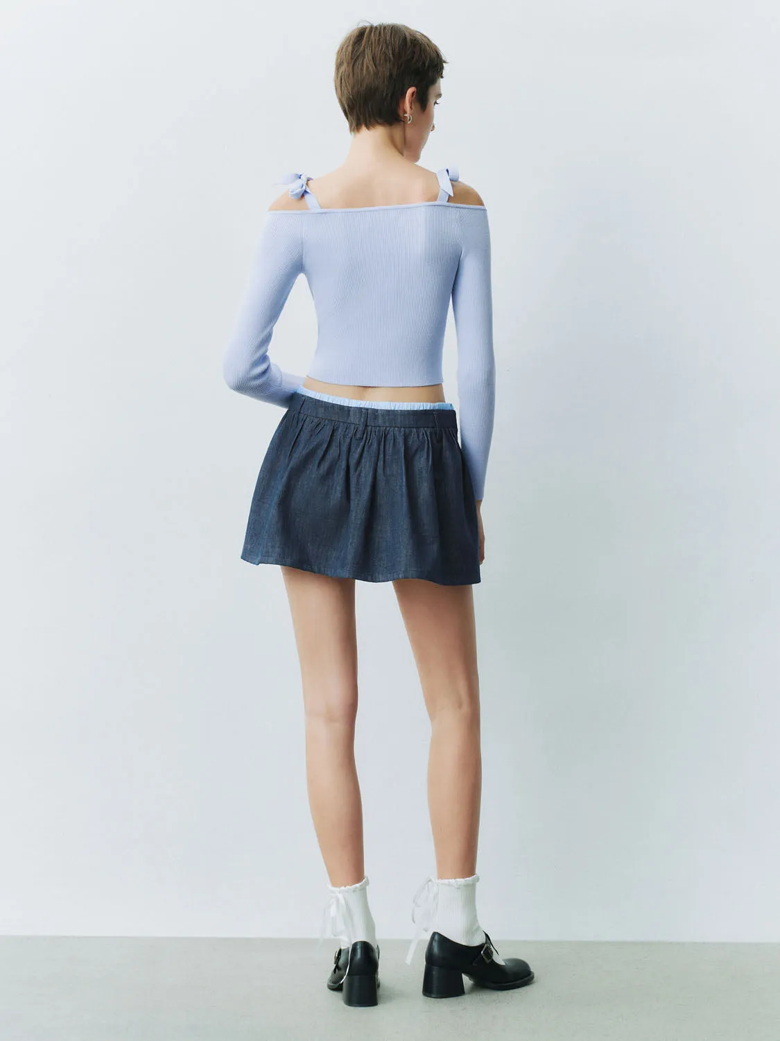 One Shoulder Knitted T-Shirts sold by Urban Revivo product image thumbnail 3