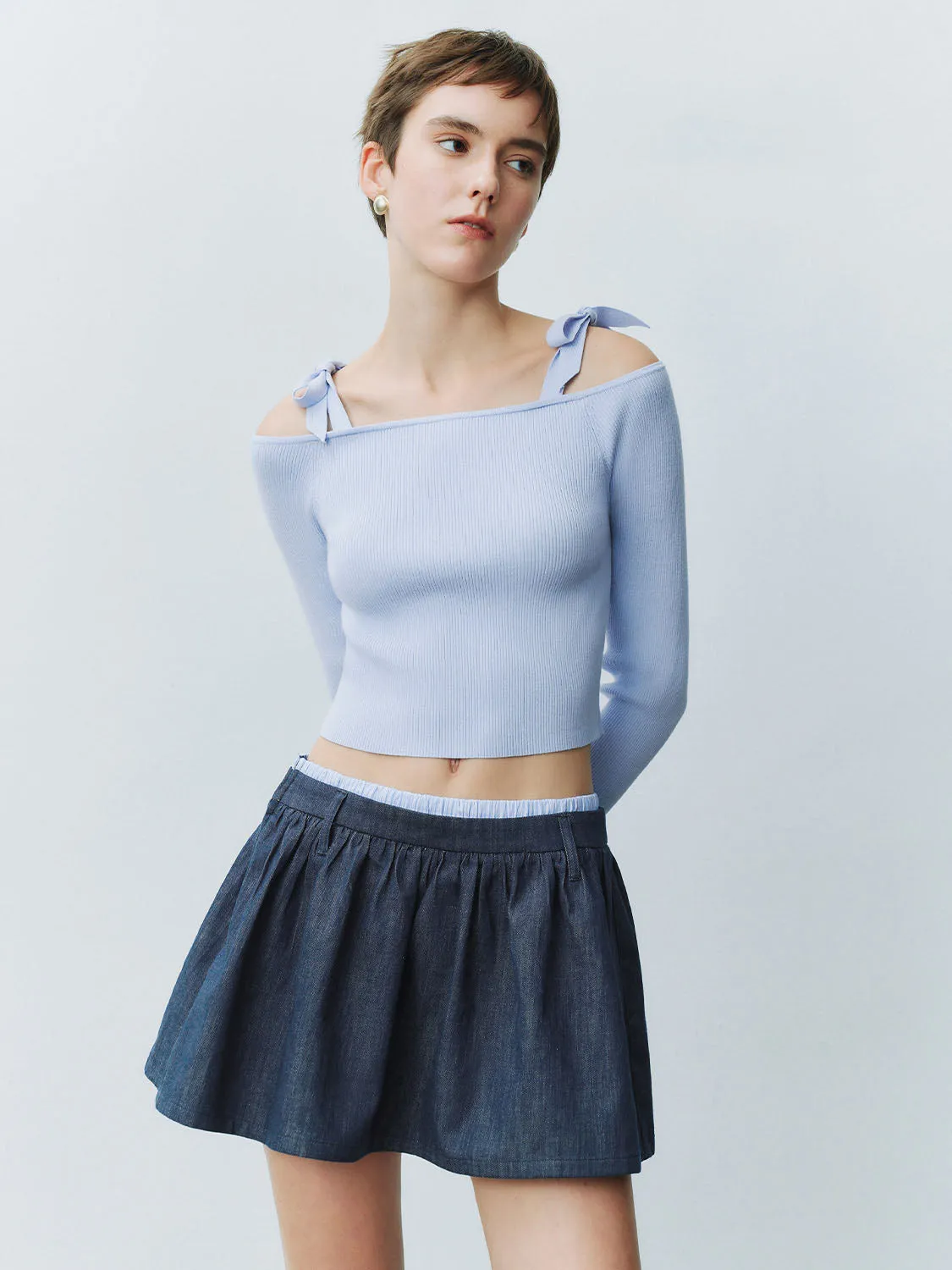 One Shoulder Knitted T-Shirts sold by Urban Revivo