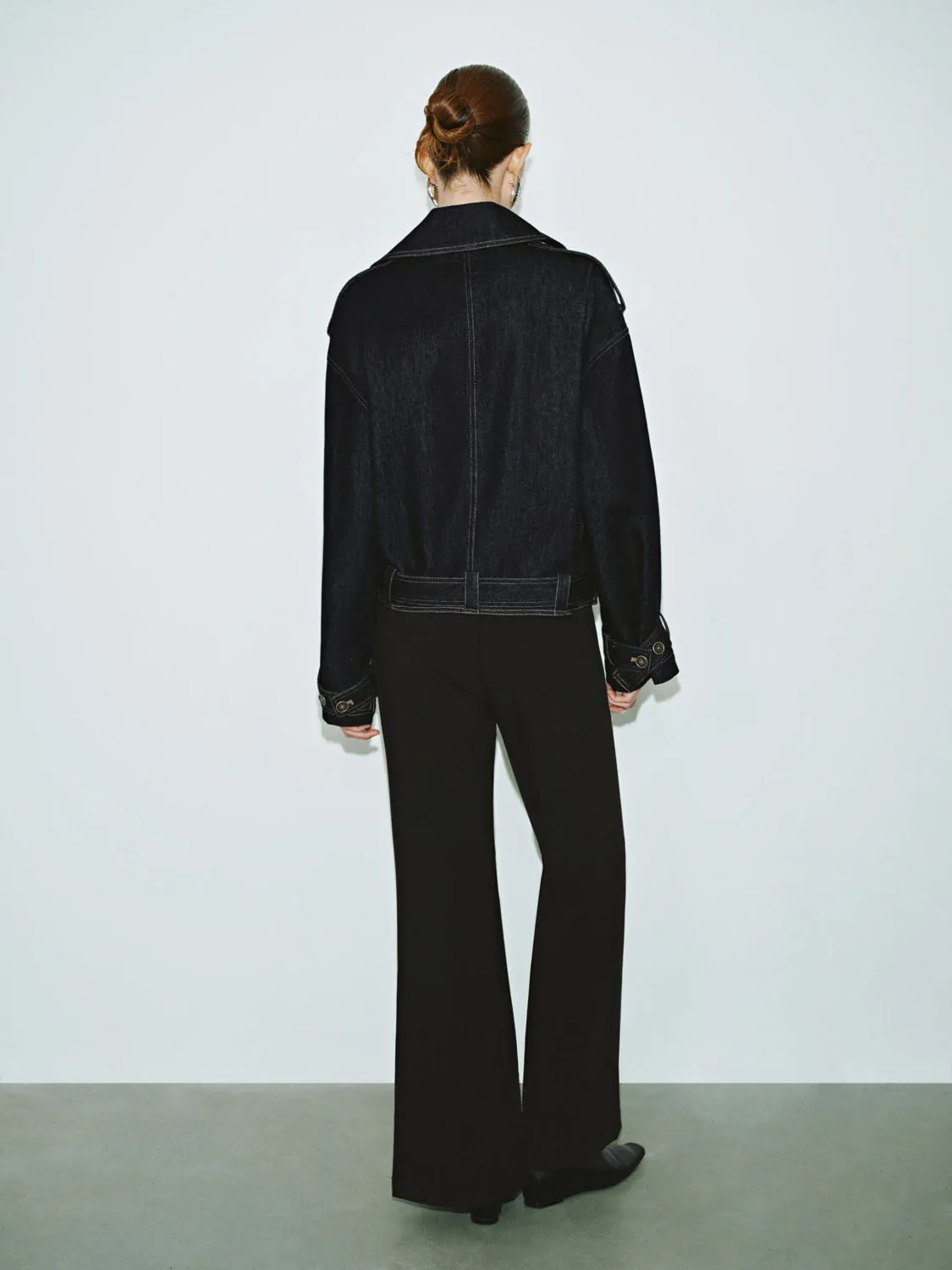 Notched Collar Denim Jackets sold by Urban Revivo product image thumbnail 5