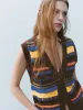 Multicolor Knitted Sleeveless Cardigans sold by Urban Revivo
