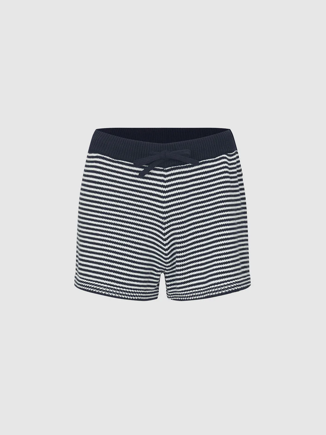 Mini Striped Knitted Shorts sold by Urban Revivo