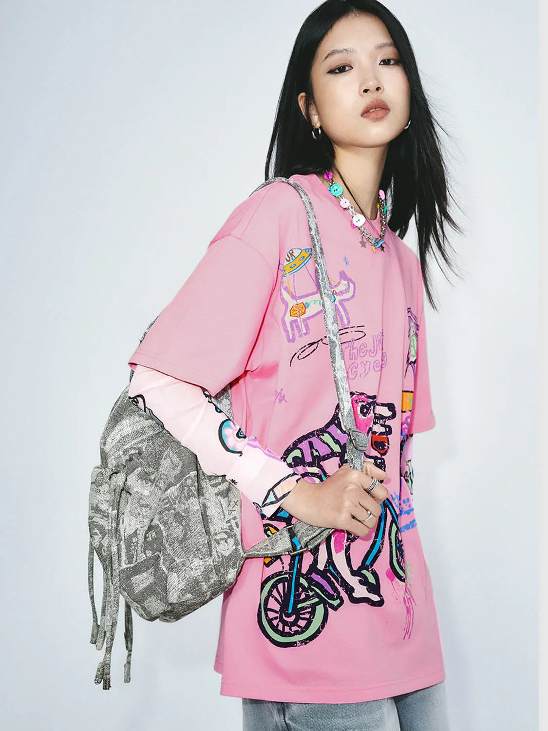 Loose Printed T-Shirts sold by Urban Revivo product image thumbnail 3