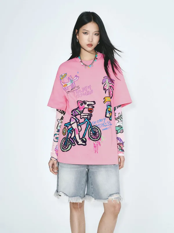 Loose Printed T-Shirts sold by Urban Revivo
