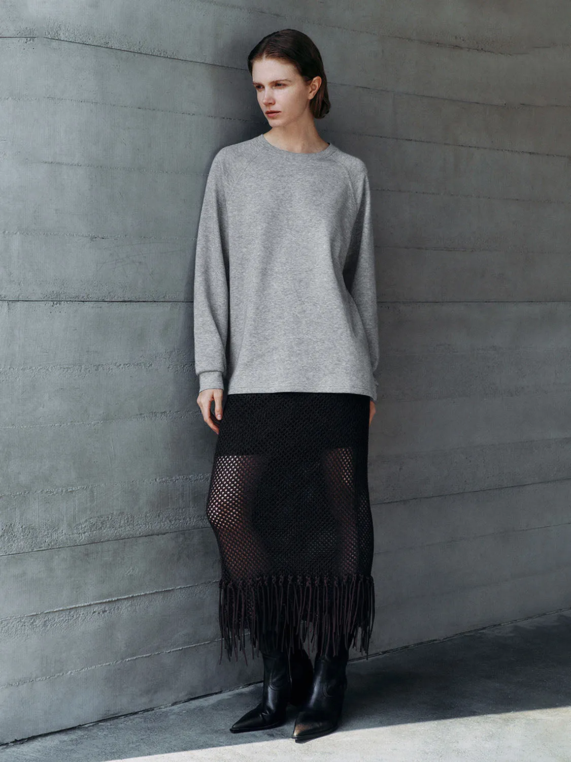 Loose Long Sleeve T-Shirts sold by Urban Revivo product image thumbnail 4