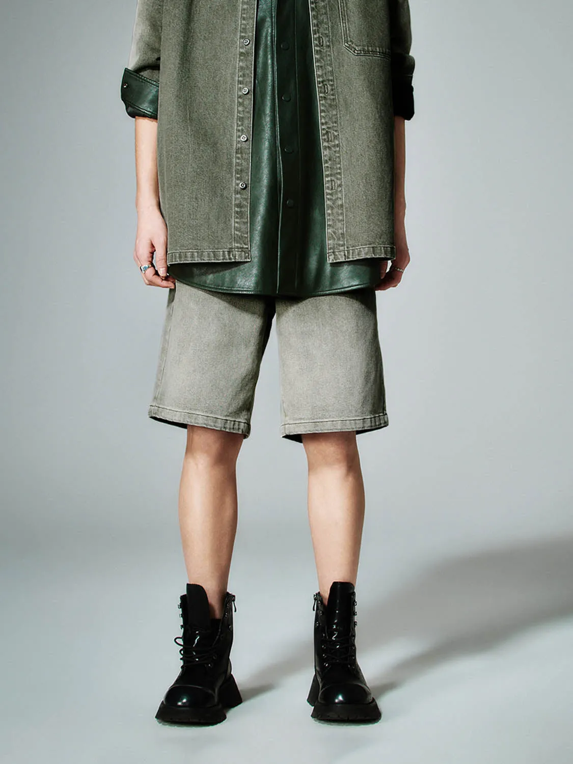 Leisure Denim Shorts sold by Urban Revivo product image thumbnail 2