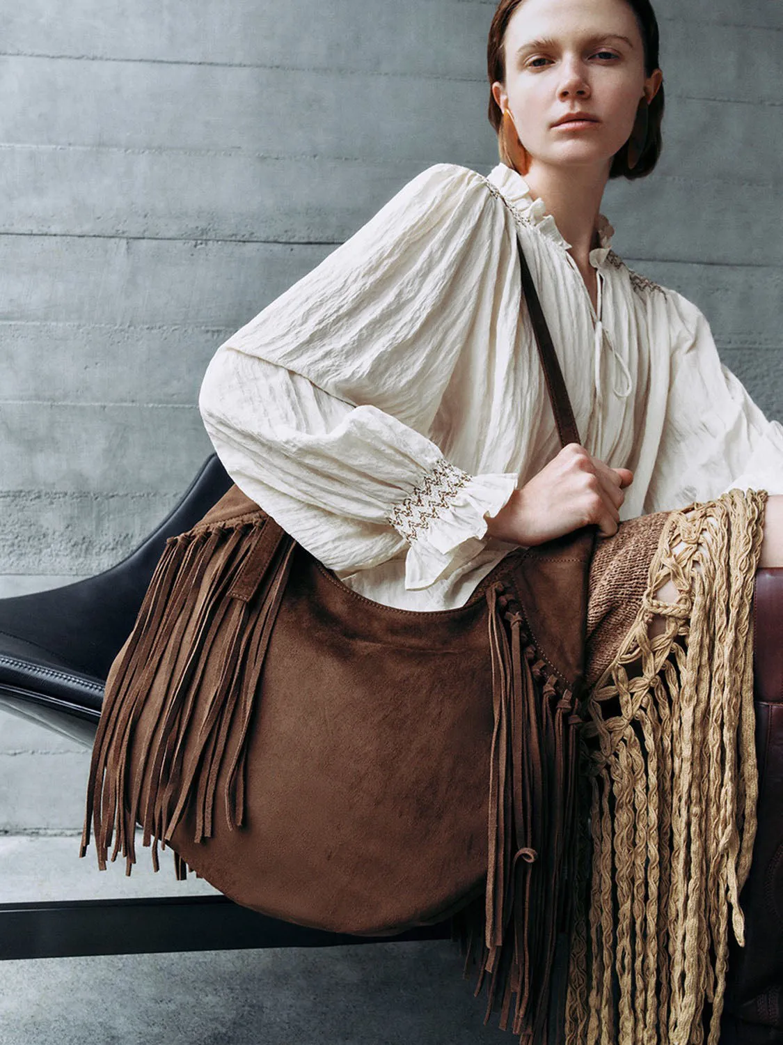 Lace Up Front Overhead Shirt sold by Urban Revivo product image thumbnail 4