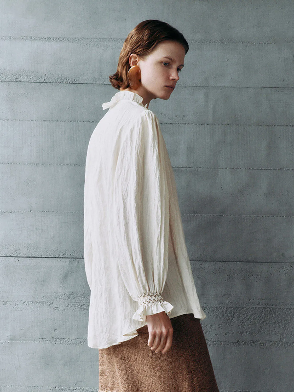 Lace Up Front Overhead Shirt sold by Urban Revivo product image thumbnail 2