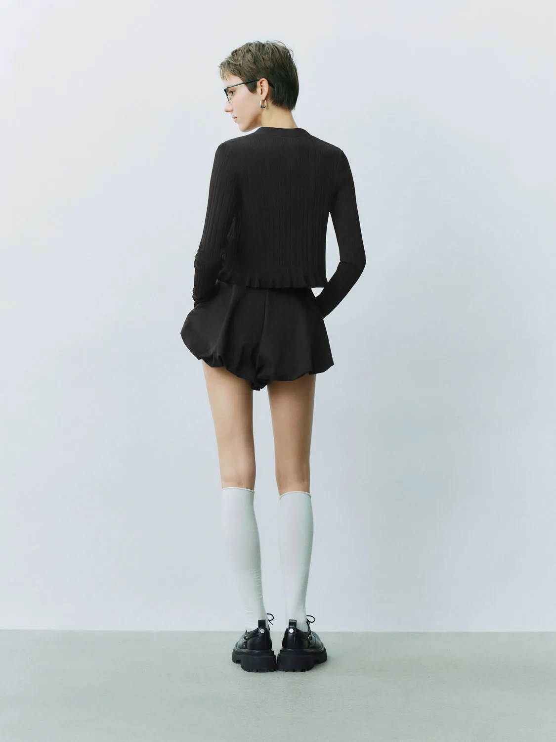 Lace Up Front Knitted Cardigans sold by Urban Revivo product image thumbnail 3