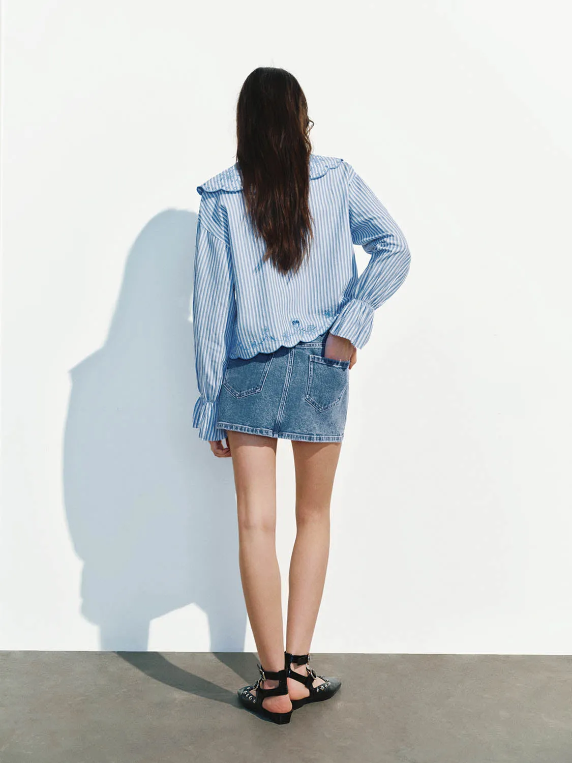 Lace Up Front Floral Shirts sold by Urban Revivo product image thumbnail 5