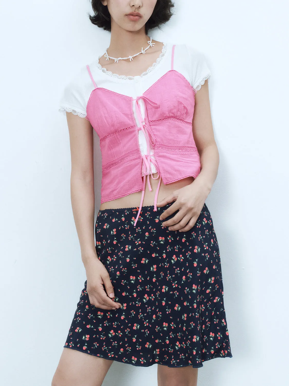 Lace Up Cami Tops sold by Urban Revivo product image thumbnail 2