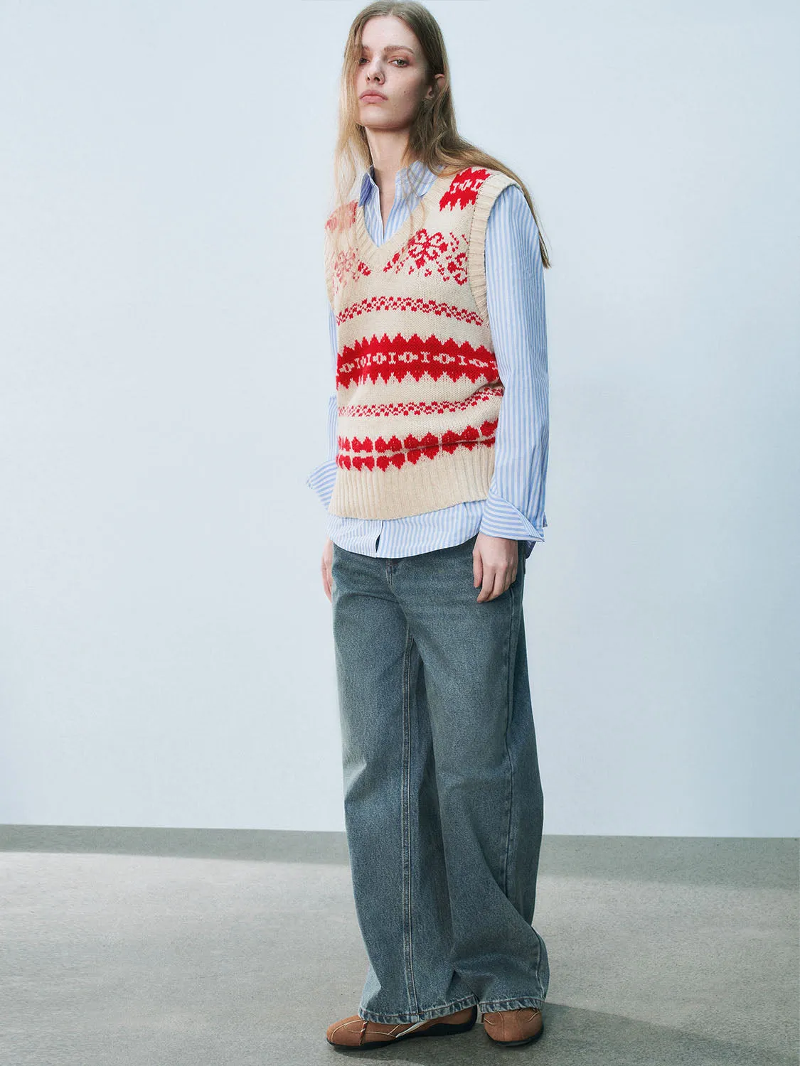Knitted Sweater Vests sold by Urban Revivo product image thumbnail 5