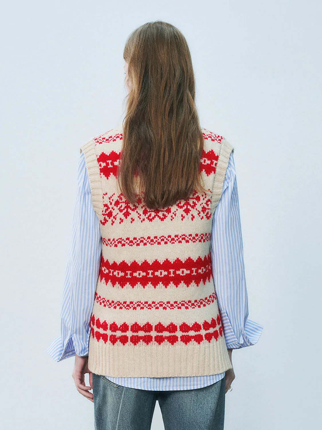 Knitted Sweater Vests sold by Urban Revivo product image thumbnail 2