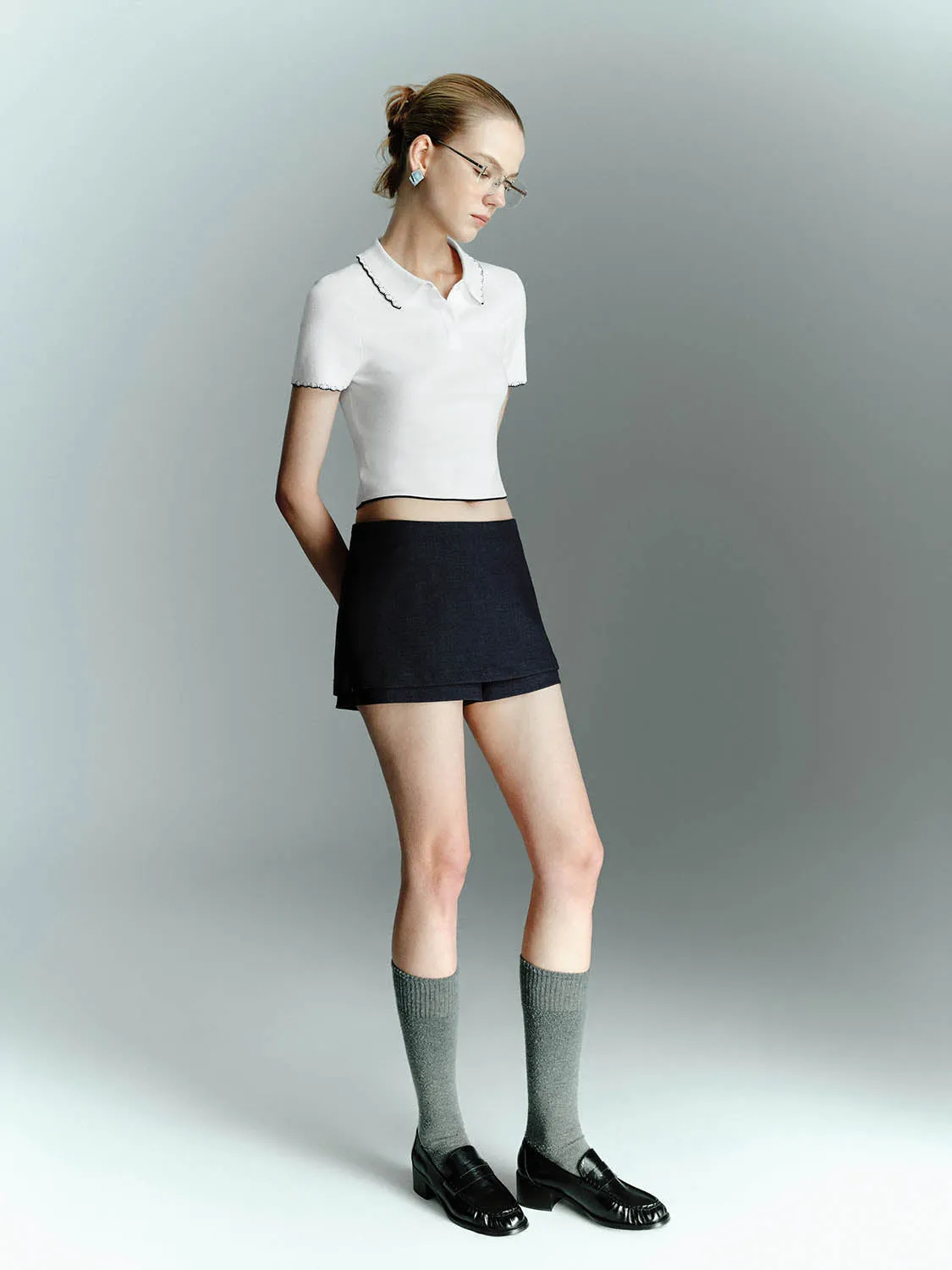 Knitted Short Sleeve T-Shirts sold by Urban Revivo product image thumbnail 3