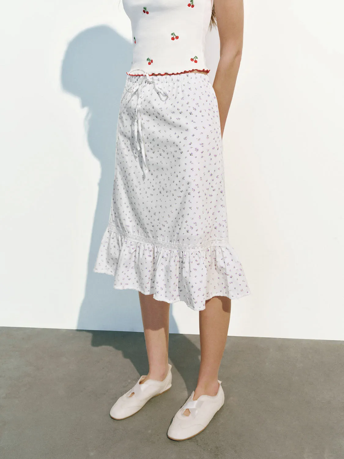 Floral A-Line Skirts sold by Urban Revivo product image thumbnail 3