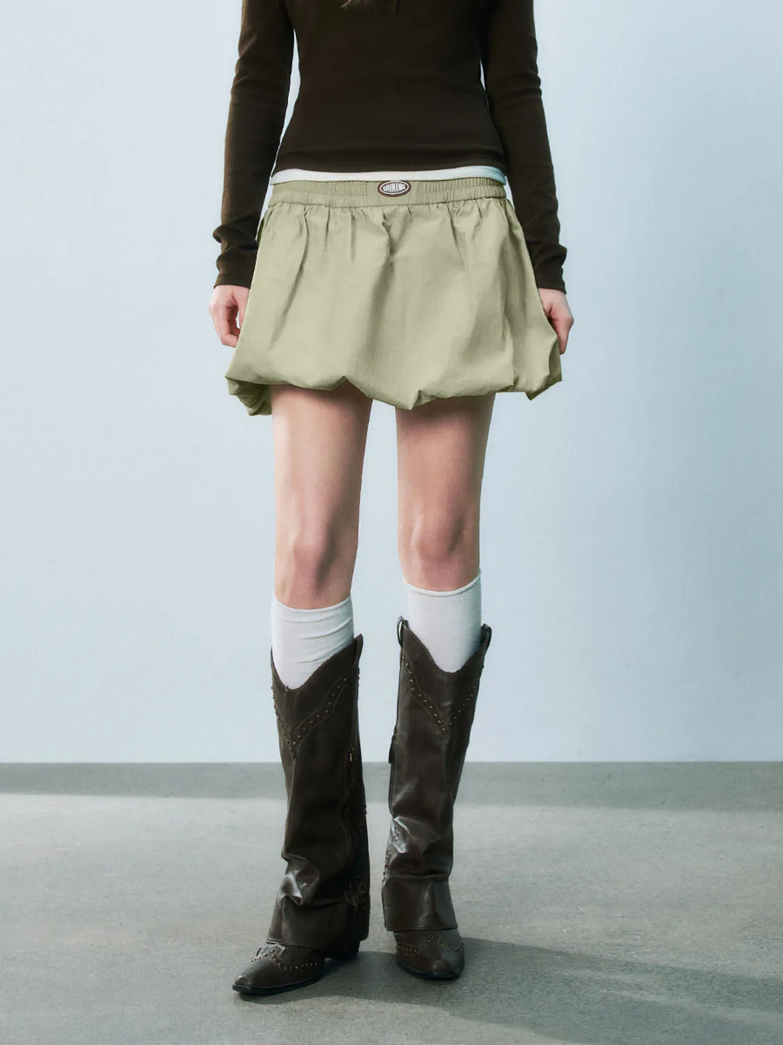 Elastic Mini A-Line Skirts sold by Urban Revivo product image thumbnail 2