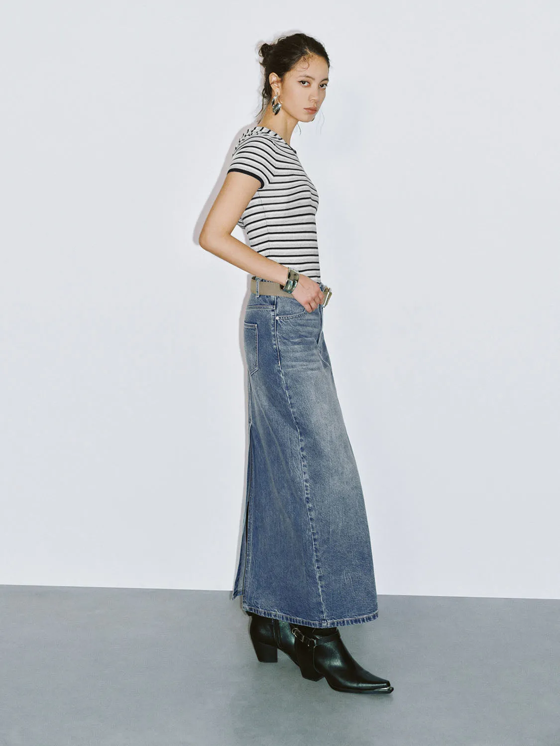 Denim Skirts sold by Urban Revivo product image thumbnail 5