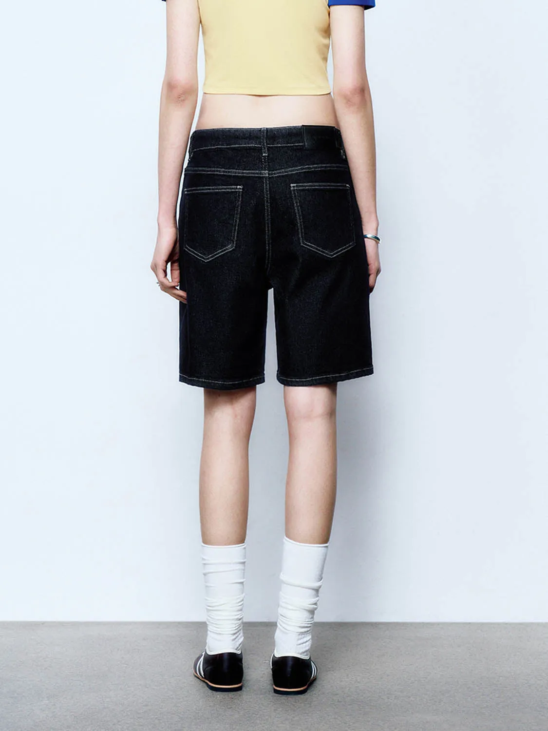 Denim Shorts sold by Urban Revivo product image thumbnail 2