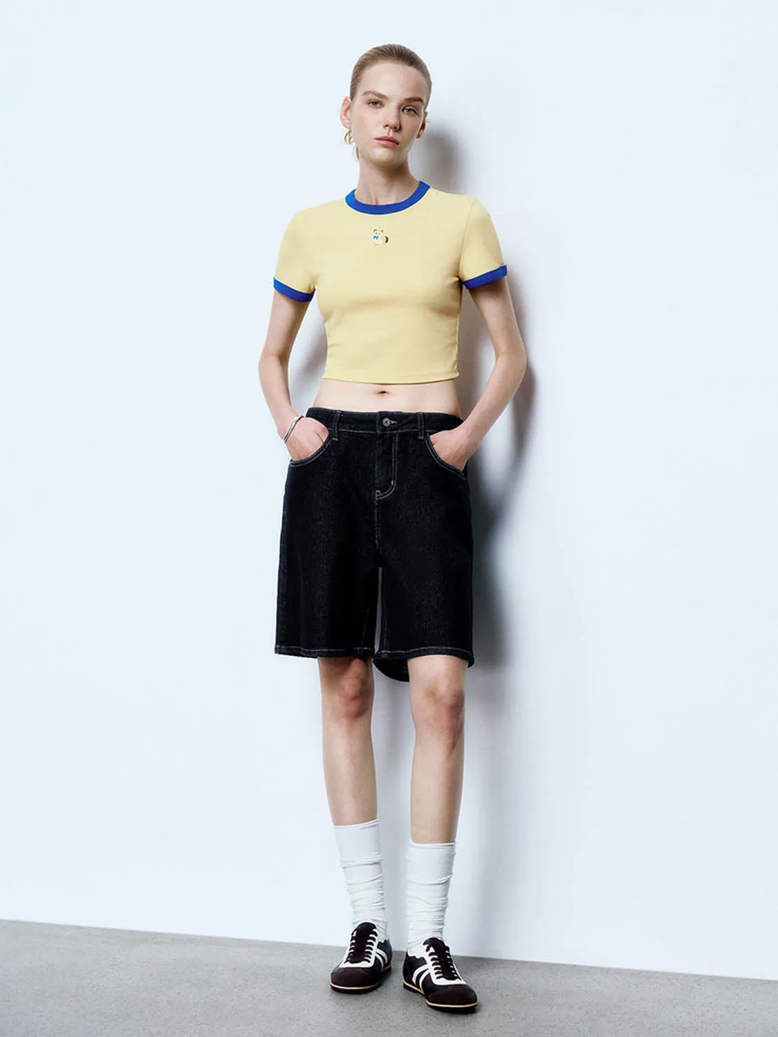 Denim Shorts sold by Urban Revivo product image thumbnail 4