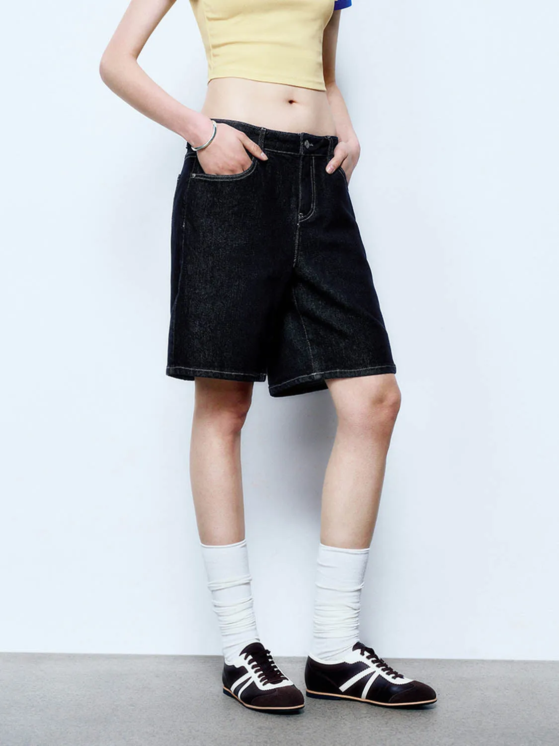 Denim Shorts sold by Urban Revivo product image thumbnail 5