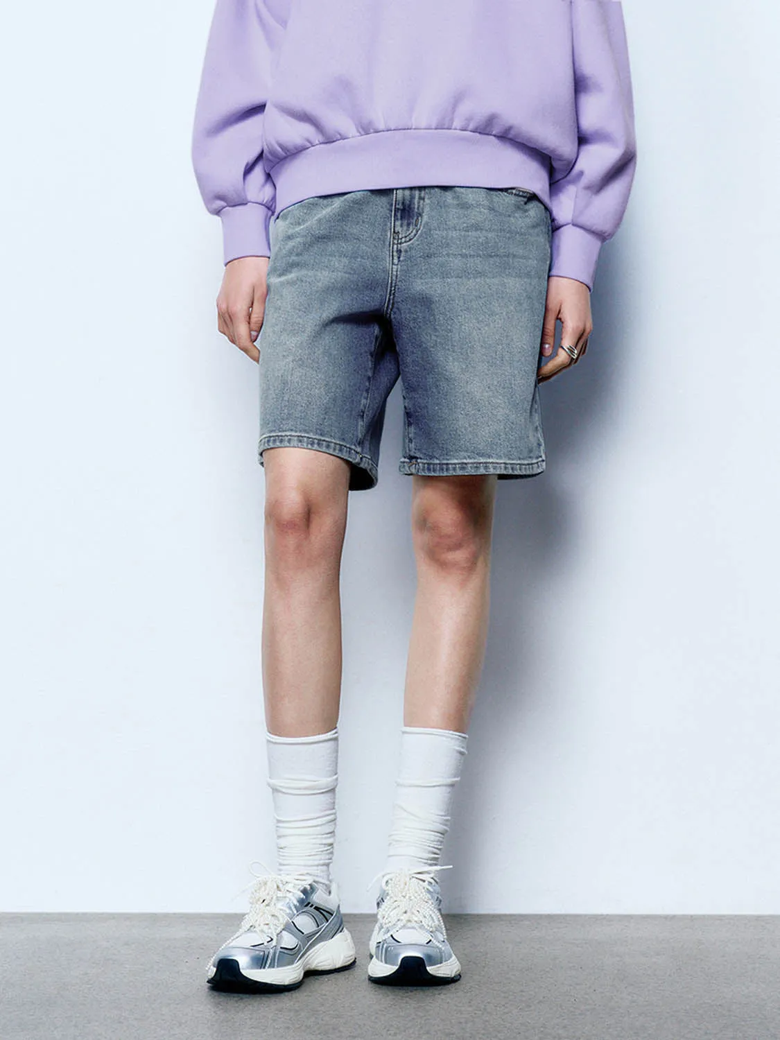 Denim Shorts sold by Urban Revivo product image thumbnail 2