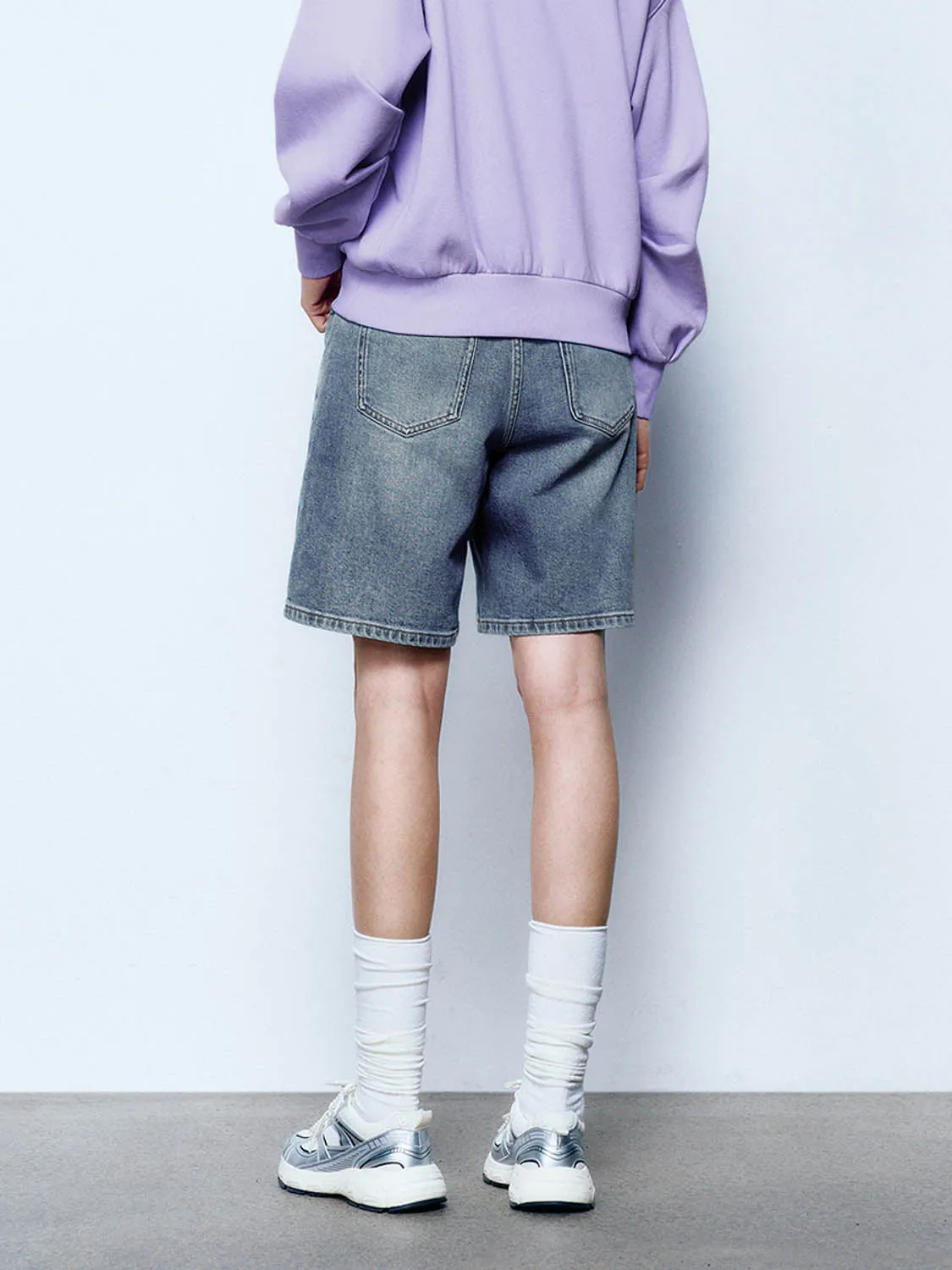 Denim Shorts sold by Urban Revivo product image thumbnail 3