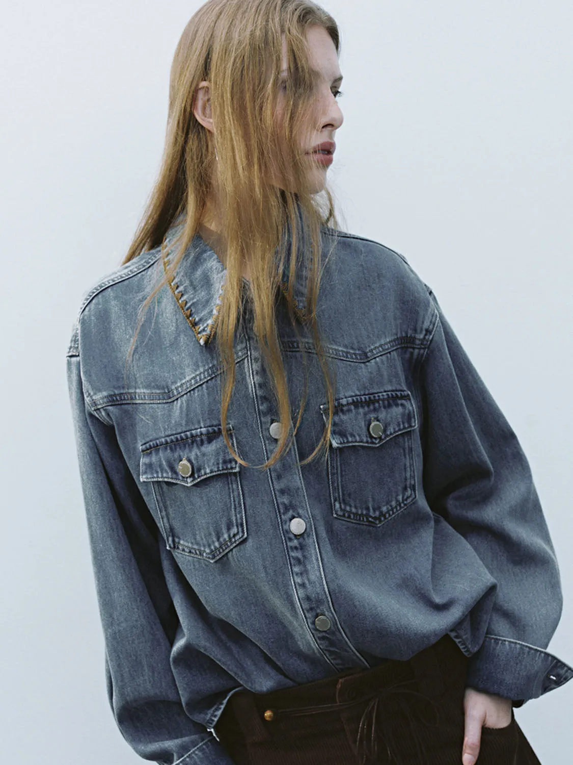 Denim Shirts sold by Urban Revivo product image thumbnail 4