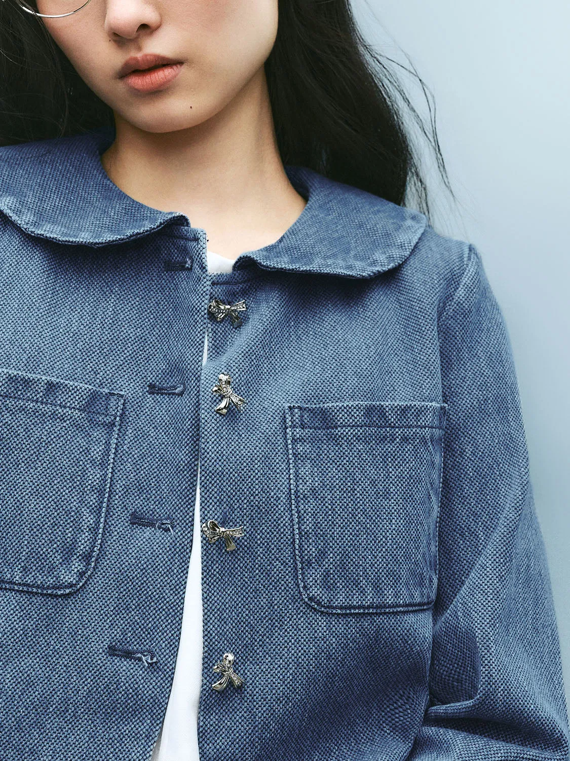 Denim Jackets with Patch Pocket sold by Urban Revivo product image thumbnail 5