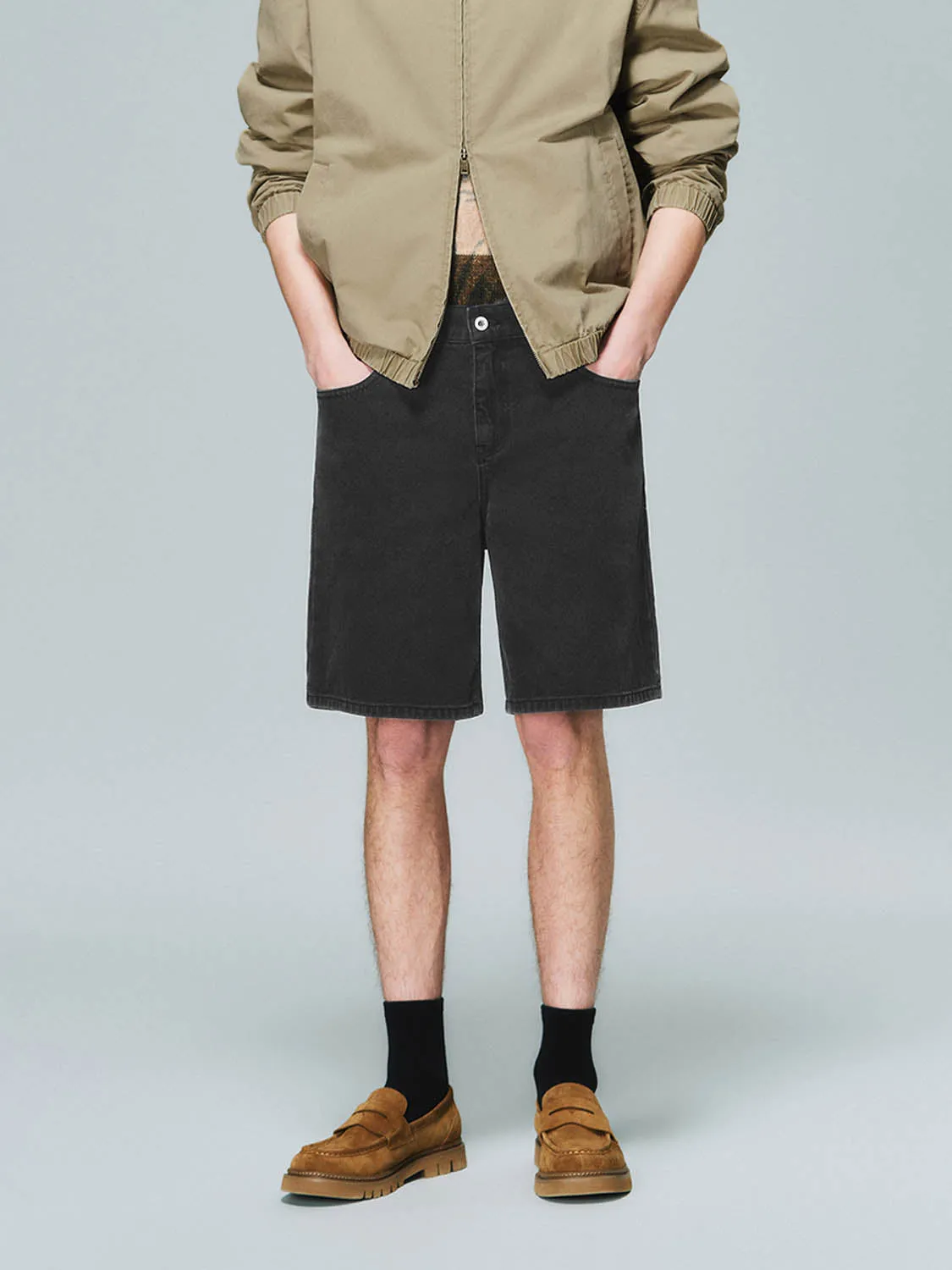 Denim Shorts sold by Urban Revivo product image thumbnail 2