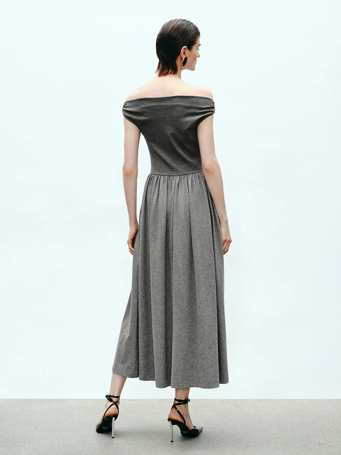 Off Shoulder A-Line Dresses sold by Urban Revivo product image thumbnail 2