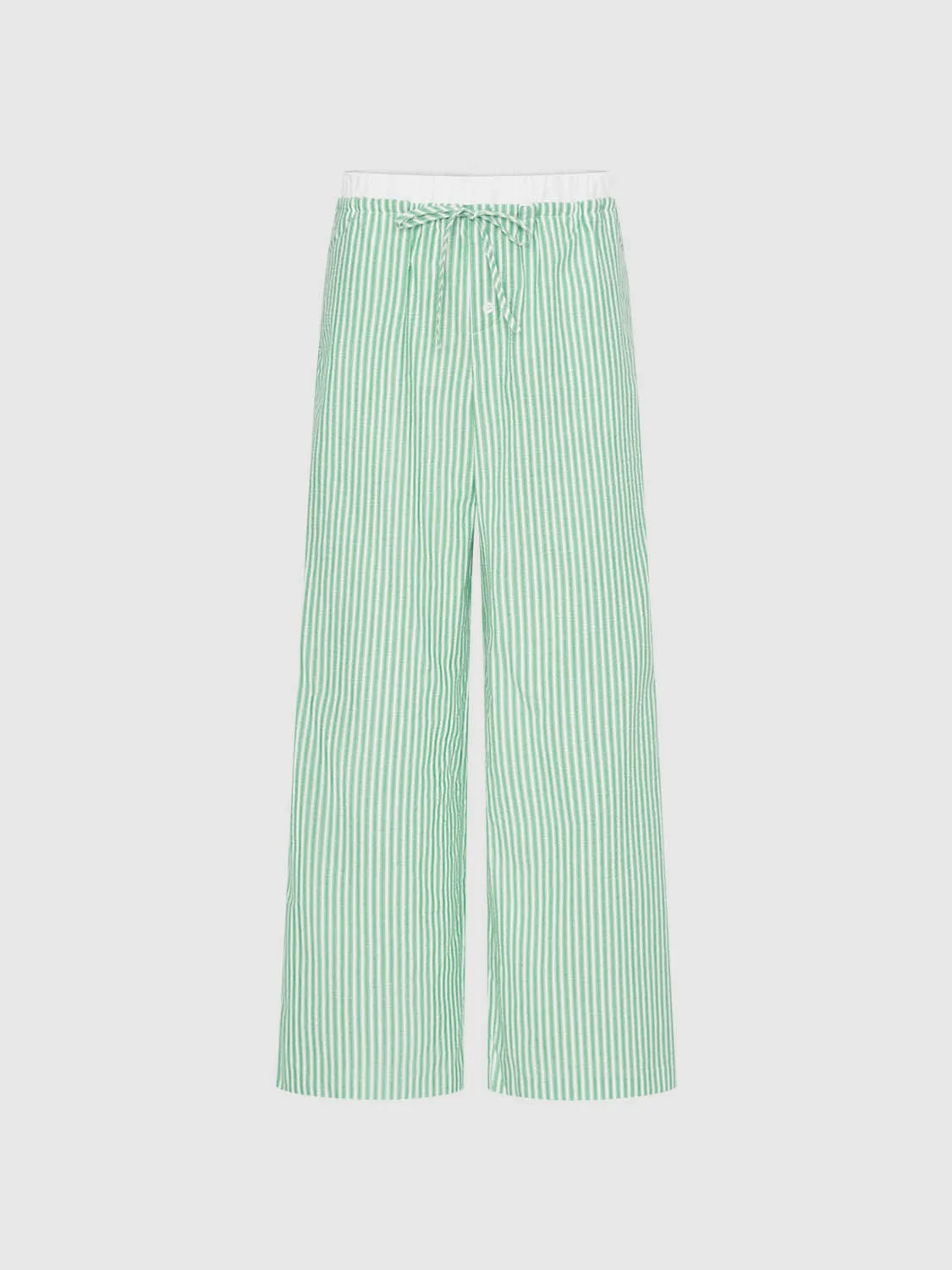 Striped Wide-Leg Pants sold by Urban Revivo