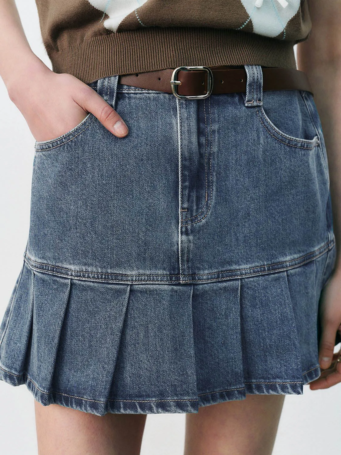 Denim Mini Skirts sold by Urban Revivo product image thumbnail 4
