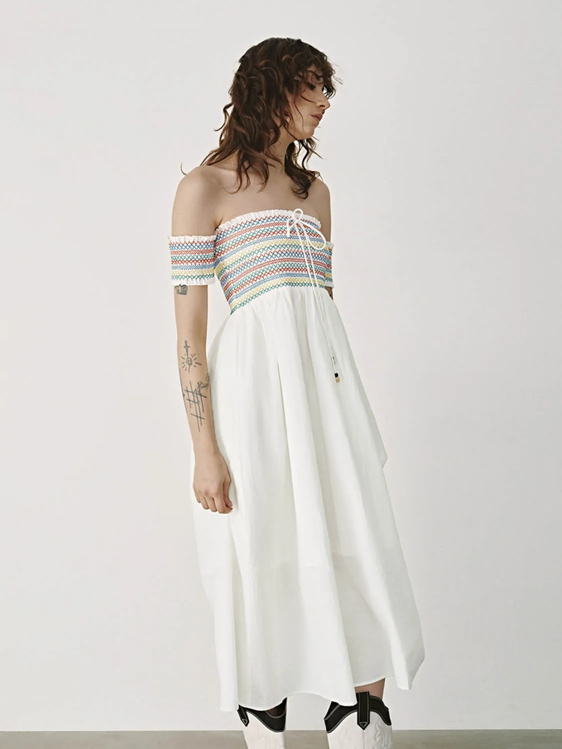 Off Shoulder A-Line Dresses sold by Urban Revivo product image thumbnail 5