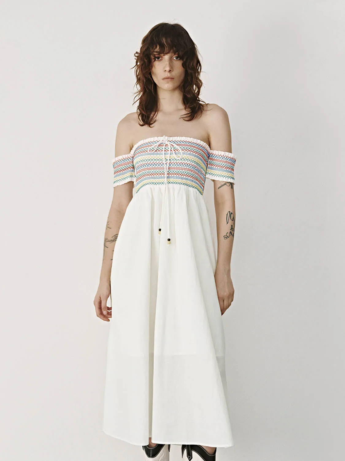 Off Shoulder A-Line Dresses sold by Urban Revivo product image thumbnail 4