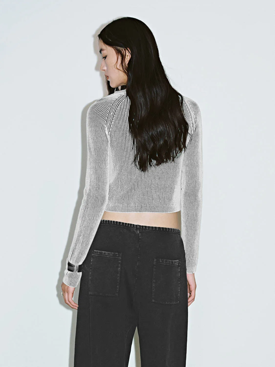 Cropped Knitted T-Shirts sold by Urban Revivo product image thumbnail 3