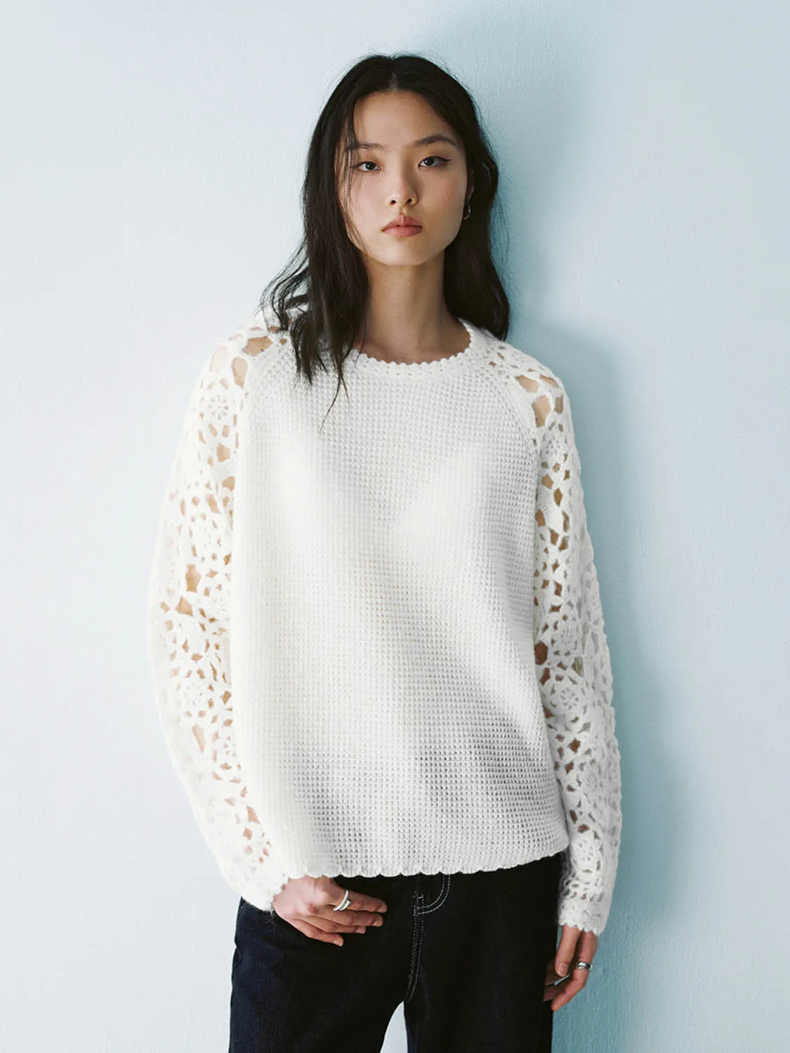 Crochet Knitted T-Shirts sold by Urban Revivo