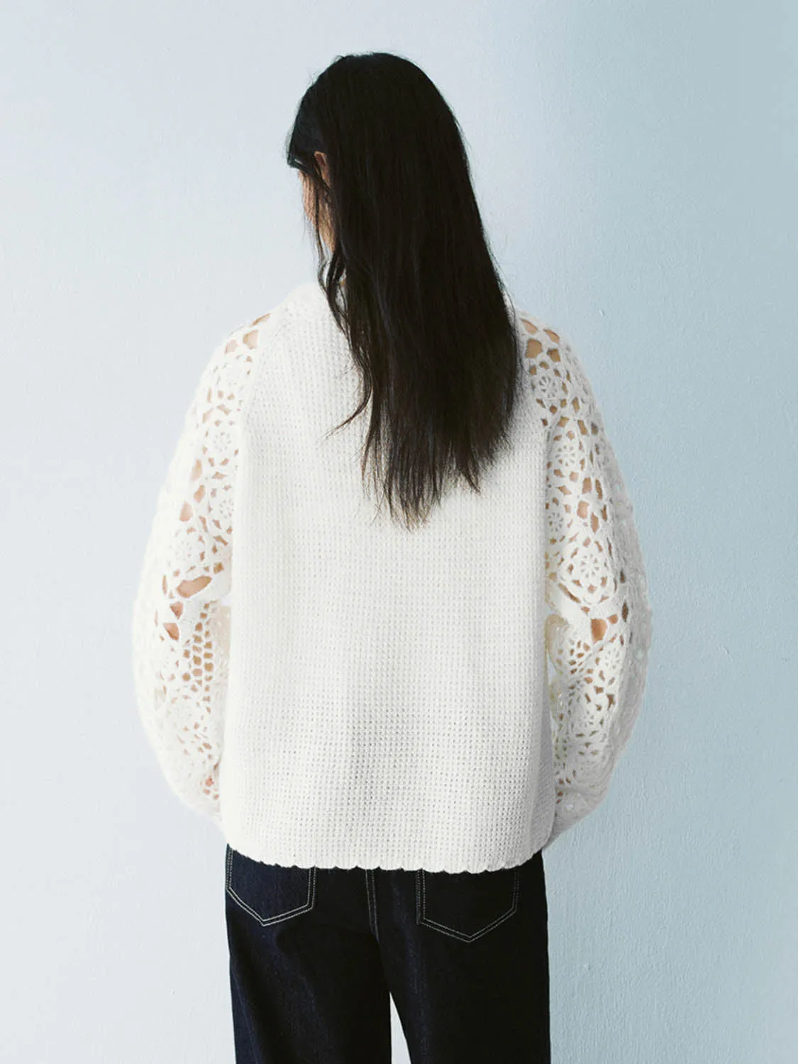 Crochet Knitted T-Shirts sold by Urban Revivo product image thumbnail 2