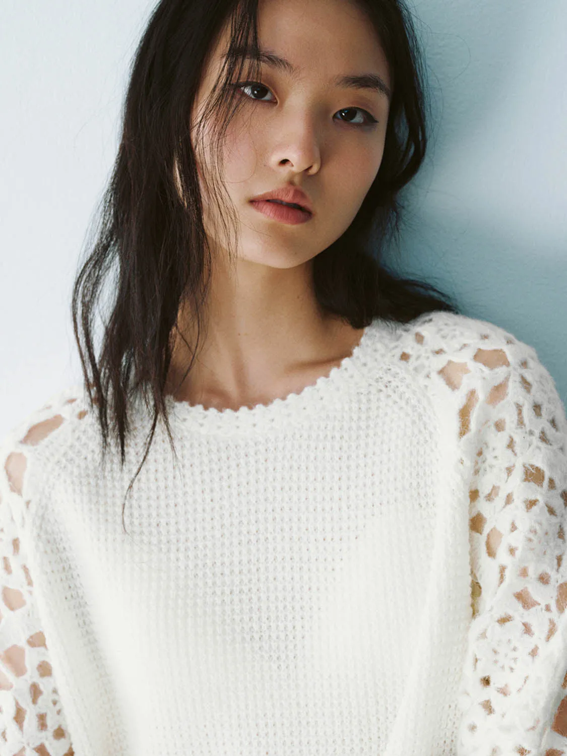 Crochet Knitted T-Shirts sold by Urban Revivo product image thumbnail 3