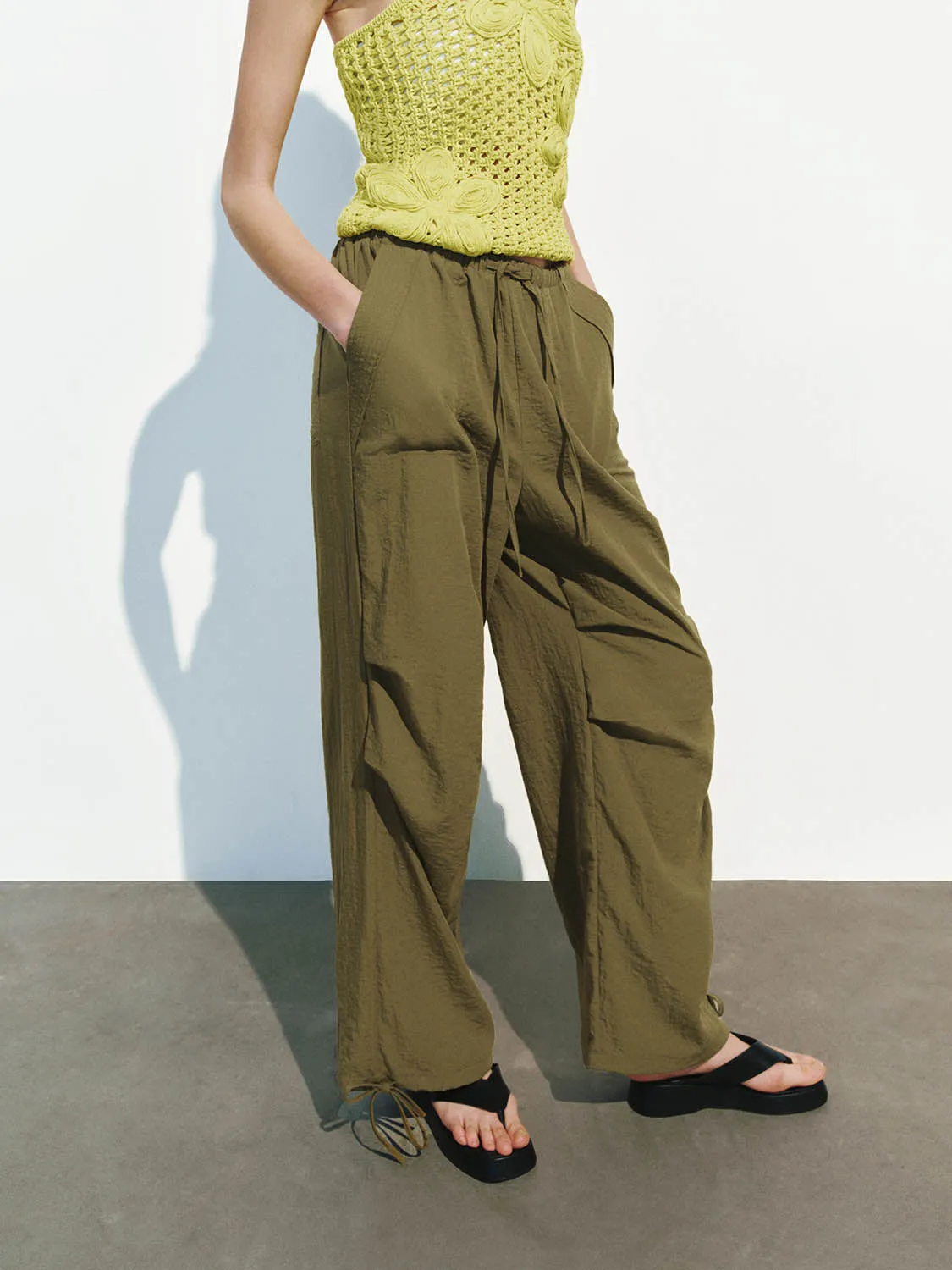 Wide-Leg Pants sold by Urban Revivo product image thumbnail 3